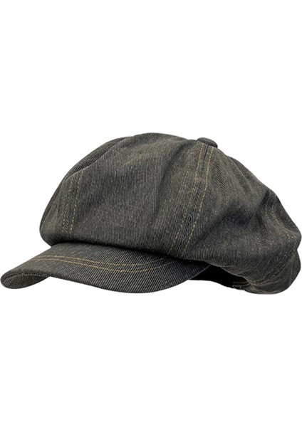 Newsboy Cap Düz Ş Aksesuarları Kadın Ş Cabbie Khaki Gri (Yurt Dışından) fiyatları