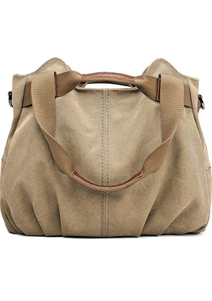 Fashion Smart Kadın Çanta Vintage Hobo Canvas Günlük Tote Alışveriş Çantası (Yurt Dışından)