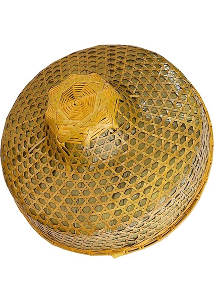 Bambu Örgülü Ş Güneş Şı Dekorasyonu Çiftçi Şı Plaj Dıy Çiftçilik 37.5CMX19CM (Yurt Dışından)
