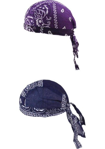 Ayak 2x Kafatası Kayıp Başlık Eşarp Bandana Türban (Yurt Dışından)