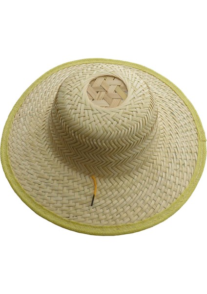 Bambu Örgülü Şapka Dokuma Şapka Paddy Şapka Balıkçı Şapkası Plaj Çiftçiliği Açık Hava (Yurt Dışından)