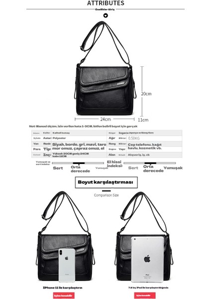 Oımg 2025 Yeni Bayanlar Omuz Çantası Yumuşak Deri Crossbody Çanta (Yurt Dışından)