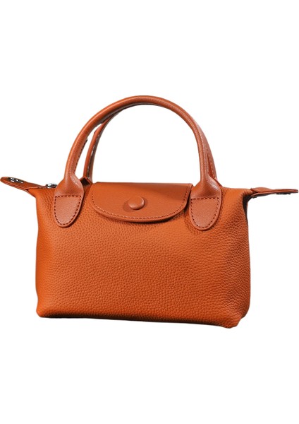 Deri Kadın Omuz Çantası Niche Hundred Dumpling Çanta Deri El Çantası Crossbody Çanta (Yurt Dışından)