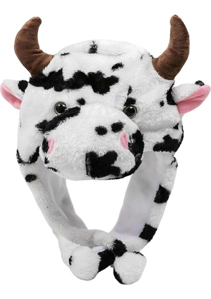 Schattige Koe Hoofddeksels Sı, Pluche Kış Çapalı Vee Stier Çapalı (Yurt Dışından)