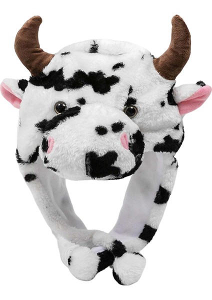 Schattige Koe Hoofddeksels Sı, Pluche Kış Çapalı Vee Stier Çapalı (Yurt Dışından)