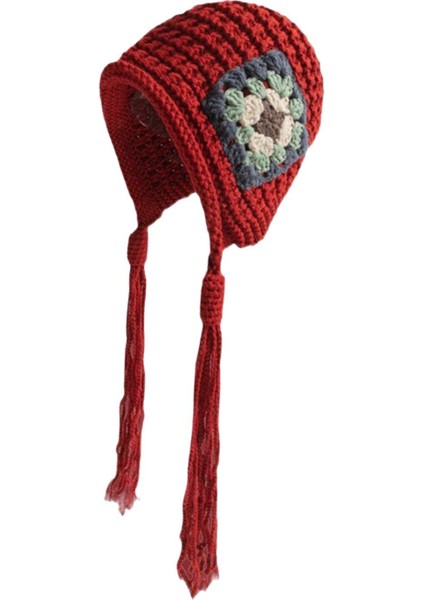 Kadın Örme Ş Şış Püsküllü Açık Kar Kayak Şı Kırmızı (Yurt Dışından) indirimleri