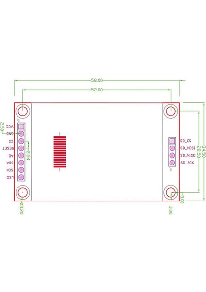 1.8 Inch LCD Tft Modül Qvga 128X160 Pixel 1.8” 8 Pin Spı Seri Ekran Sd Kart Soketi ST7735 Arduino