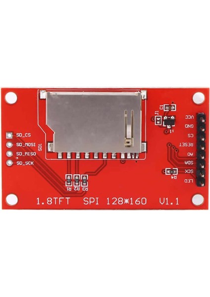 1.8 Inch LCD Tft Modül Qvga 128X160 Pixel 1.8” 8 Pin Spı Seri Ekran Sd Kart Soketi ST7735 Arduino