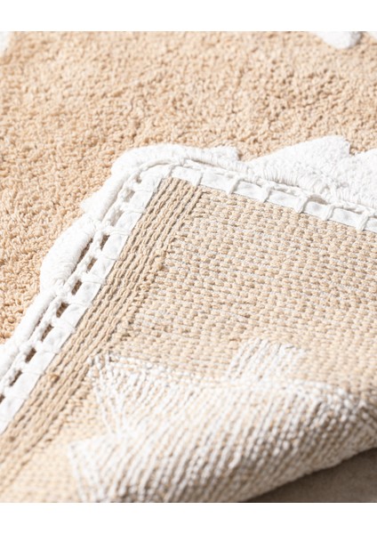 Lumièrematin Banyo Paspas - Beyaz/bej - 50X80 cm fırsatları