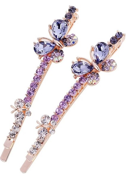 Hiçbiri Easya Klasik Tasarım 5 Renk Rhinestone Kristal Kelebek Firkete Tokalarım Takı Kadınlar Için Yeni Moda Köpüklü Saç Klipleri (Yurt Dışından) fiyatları