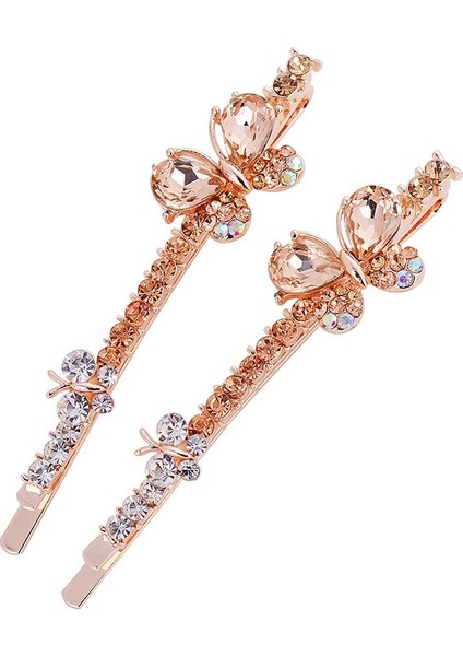 Hiçbiri Easya Klasik Tasarım 5 Renk Rhinestone Kristal Kelebek Firkete Tokalarım Takı Kadınlar Için Yeni Moda Köpüklü Saç Klipleri (Yurt Dışından) fırsatları
