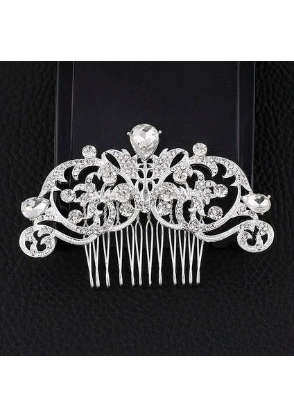 Stil 30 Blıjery Trendy Gelin Saç Aksesuarları Gümüş Renk Rhinestone Kristal Gelinler Tiara Çiçek Düğün Saç Tarakları Kadın Saç Takı (Yurt Dışından) indirimleri