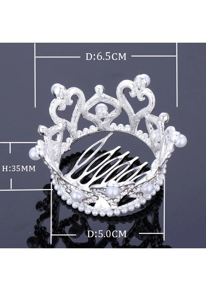 Model 16 Tdqueen Yuvarlak Gelin Taçları ve Taçları Gümüş Kaplama ve Altın Renk Kadınlar Için Düğün Saç Aksesuarları (Yurt Dışından) modelleri