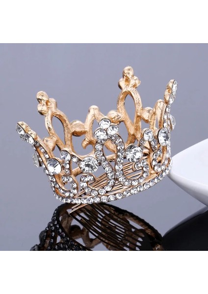 Model 16 Tdqueen Yuvarlak Gelin Taçları ve Taçları Gümüş Kaplama ve Altın Renk Kadınlar Için Düğün Saç Aksesuarları (Yurt Dışından) indirimleri