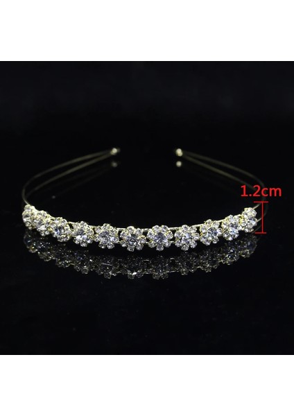 5 Altın Carddoor Moda Altın Prenses Tiara Inci Taklidi Tiaras ve Taçlar Düğün Saç Aksesuarları Doğum Günü Gelin Saç Süsleri (Yurt Dışından)