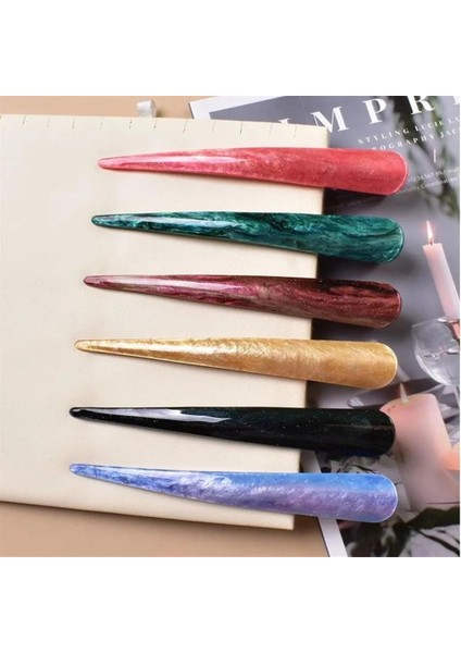 No.7 Boyutu 2021 Moda Kadın Akrilik Ördek Gaga Firkete Pençe Çok Renkli Kadın Firkete Saç Aksesuarları Reçine Boynuz Klip Headdress (Yurt Dışından) fiyatları