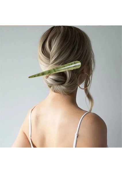 No.7 Boyutu 2021 Moda Kadın Akrilik Ördek Gaga Firkete Pençe Çok Renkli Kadın Firkete Saç Aksesuarları Reçine Boynuz Klip Headdress (Yurt Dışından) fırsatları