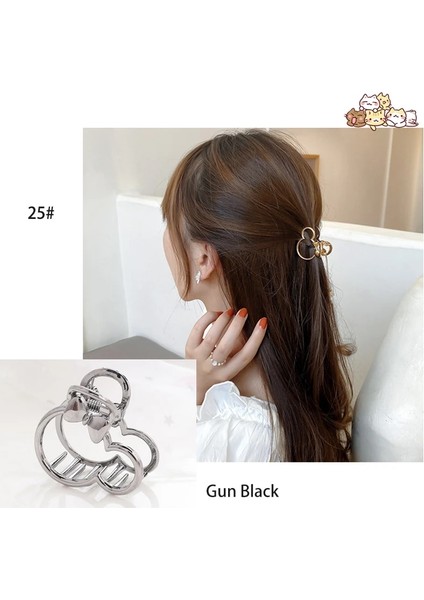 No.16 Boyutu Wybu Metal Sevimli Fare Saç Pençe Kadınlar Için Gelin Saç Aksesuarı Saç cl Saç Takı Siyah Gun Hayvan Şapkalar Saç Sopa (Yurt Dışından) fırsatları