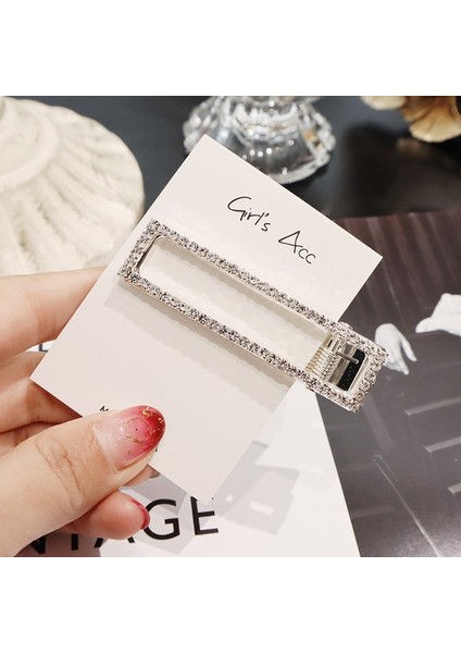 Gümüş Yapay Elmas Taklidi Saç Tokası Kız Yapış Saç Tokası Sopa Saç Tokası Saç Şekillendirici Aksesuarları Kadınlar Kız Yeni Moda Kadınlar Için F5651 (Yurt Dışından) indirimleri