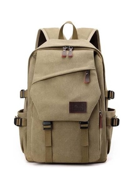 Htun Erkekler Bilgisayar Sırt Seyahat Gündelik Tuval Sırt Ortaokul Öğrencileri Için Üniversite Öğrencilerinin Okul Çantası (Yurt Dışından)