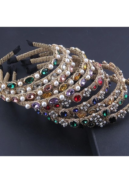 No.8 Boyutu Yeni Moda Küçük Renk Rhinestone Inci Parçacık Kafa Altın Iplik Sarılmış Kişilik Bayanlar Eğlence HEDIYEHAIRACCESSORIES804 (Yurt Dışından) fiyatları