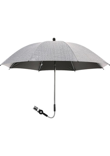 Ayarlanabilir Bebek Arabası Şemsiye Pram Puset Şemsiye Güneş Gölge Siyah (Yurt Dışından)