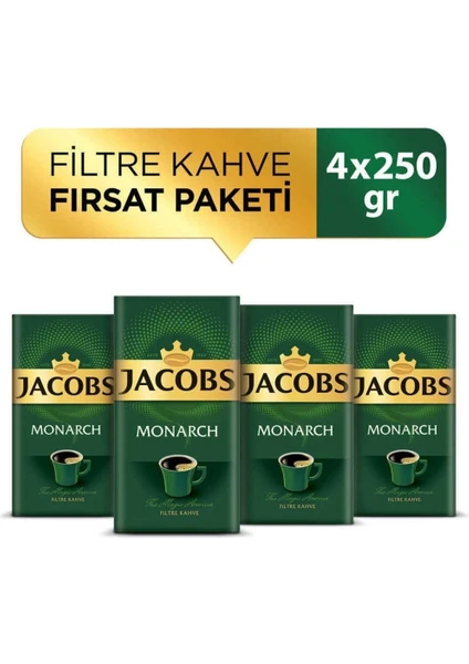 Monarch Filtre Kahve 250 gr x 4 Paket