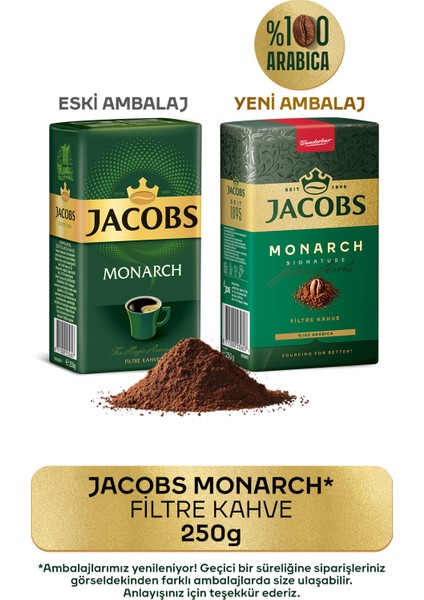 Monarch Filtre Kahve 250 gr x 4 Paket