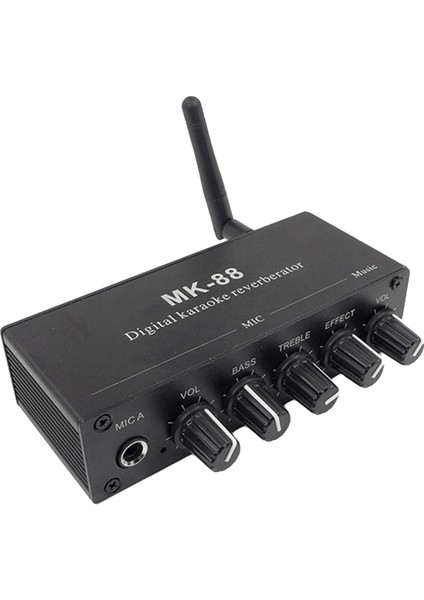 -88 6.5mm Microphone Reverb Effect Bluetooth Coaxial Decoder Stereo Preamplifier Audio Amplifier Mixing Board (Yurt Dışından)