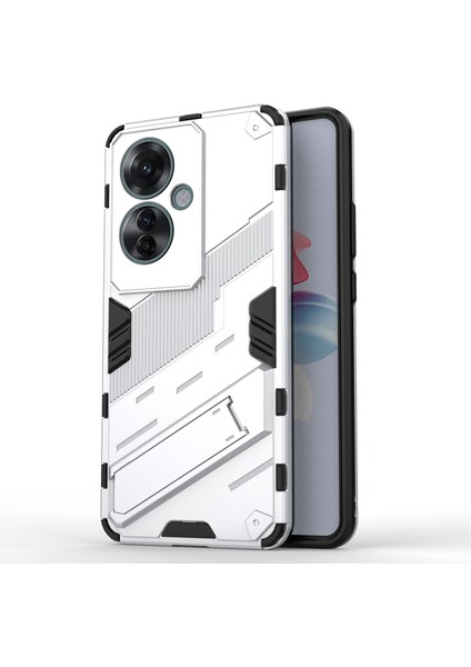 Oppo RENO11 F 5g Kickstand Kılıf Pc + Tpu Darbeye Dayanıklı Hibrit Telefon Kapağı (Yurt Dışından)