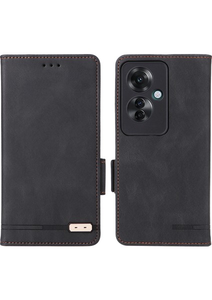 Oppo RENO11 F 5g Darbeye Dayanıklı Kılıf Donanım Dekor Pu Deri Cüzdan Telefon Kapağı (Yurt Dışından)