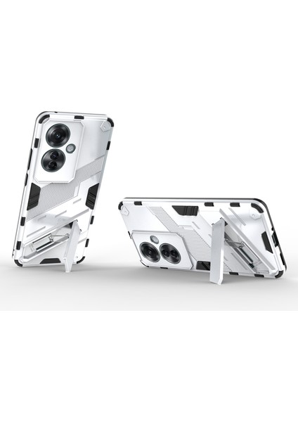 Oppo RENO11 F 5g Kickstand Kılıf Pc + Tpu Darbeye Dayanıklı Hibrit Telefon Kapağı (Yurt Dışından) fiyatları