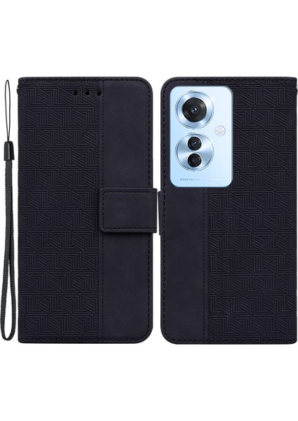 Oppo RENO11 F 5g Anti-Şok Deri Cüzdan Telefon Kılıfı (Yurt Dışından)