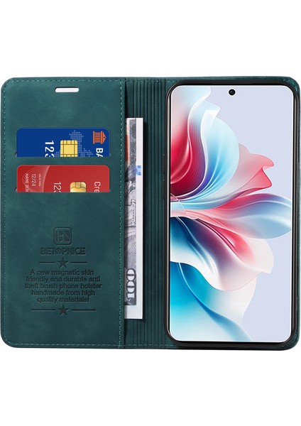 Oppo RENO11 F 5g Rfıd Engelleme Deri + Tpu Cüzdan Telefon Koruyucu (Yurt Dışından)