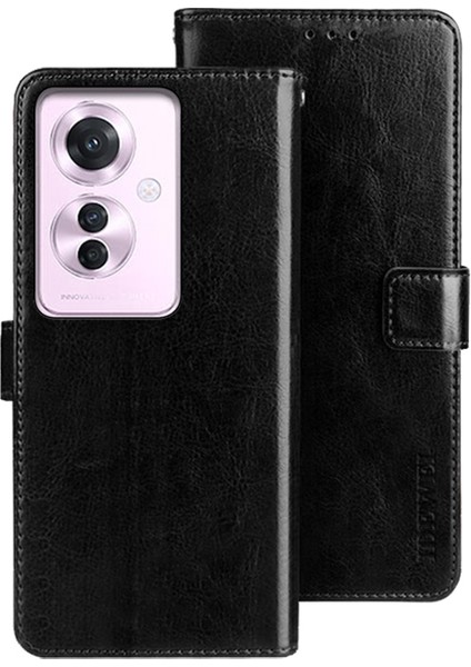 Oppo RENO11 F 5g Deri Kılıf Folio Flip Cüzdan Koruyucu Telefon Kapağı (Yurt Dışından)