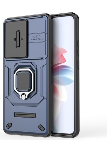 Oppo RENO11 F 5g Halka Kickstand Pc + Tpu Arka Kabuk, Slayt Kamera Kapağı (Yurt Dışından)