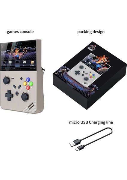 R43 Pro M18 Retro Taşınabili El Oyun Konsolu 20 000 Oyunlu Siyah indirimleri