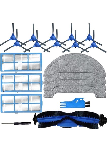 850T Robotik Süpürge Parçaları Ana Fırça Hepa Filtre Paspas Pedi Için Yedek Parça Kiti (Yurt Dışından)
