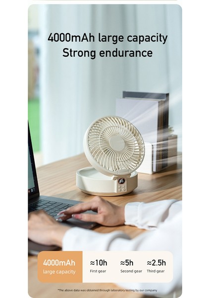 Masaüstü Lamba Fanı Katlanabilir Geri Çekilebilir Küçük Fan Mini Taşınabilir Şarj USB Ev Düşük Gürültü Duvar Asılı Elektrikli Fan-A (Yurt Dışından)