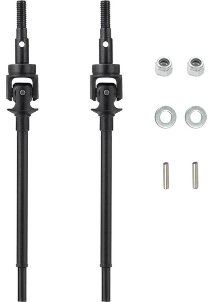 2 Adet Çelik Metal Ön Aks Tahrik Mili Cvd Eksenel SCX10 Iı 90046 1/10 Rc Paletli Araba AR44 Aks Yükseltme Parçaları (Yurt Dışından)