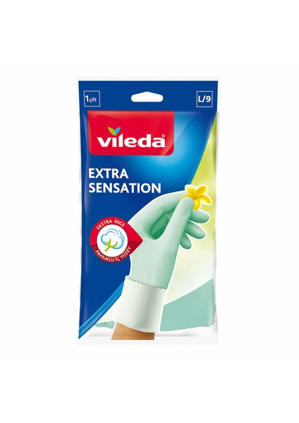 Extra Sensation Temizlik Eldiveni No 8,5-9 Büyük Boy