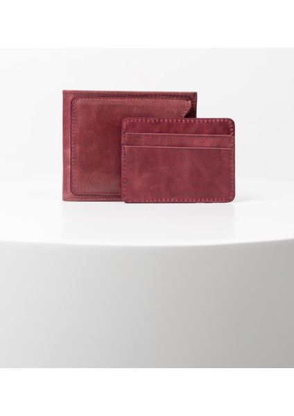 Ekstra Kartlıklı Kibar Crazy Bordo Hakiki Deri Erkek Cüzdan fiyatları