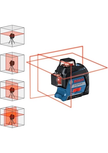 GLL 3-80 C + BT 150 Çizgili Hizalama Lazeri