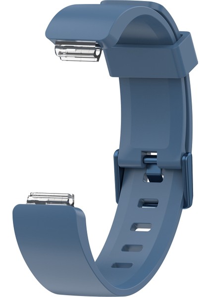 Fitbit Inspire / Inspire Hr Parlak Yüzeyli Silikon Saat Bandı Için, Beden: L Mavi Gri (Yurt Dışından) fiyatları