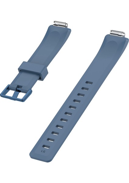 Fitbit Inspire / Inspire Hr Parlak Yüzeyli Silikon Saat Bandı Için, Beden: L Mavi Gri (Yurt Dışından) modelleri