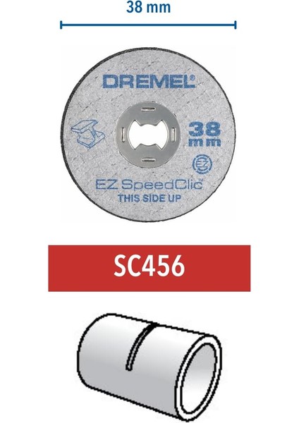 38 Mm Kesme Diski 5 Adet Speedclick modelleri