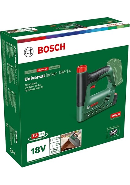 Universal Tacker 18V-14 Zımba ve Çivi Tabancası Solo - 06032A7000