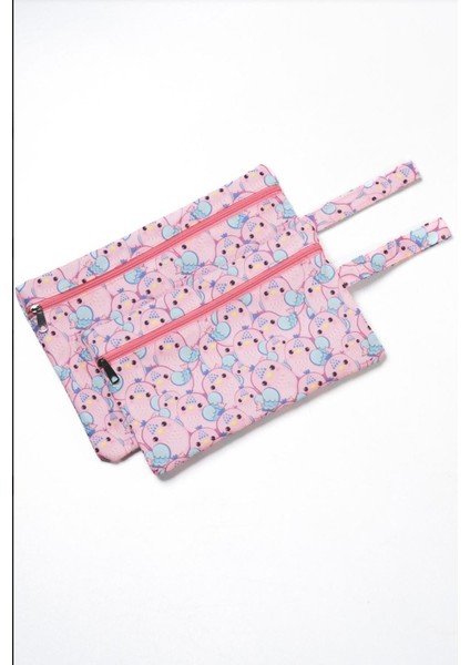 Islak/kuru Kirli Temiz Kıyafet, Mayo, Bebek Çamaşır Çantası - Sıvı Geçirmez Pembe fırsatları