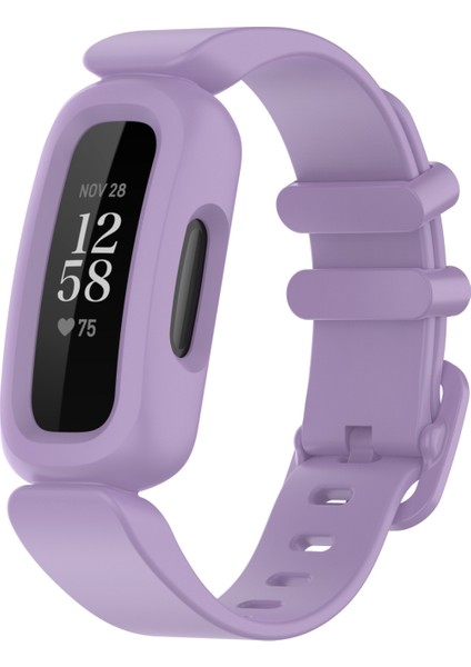 Fitbit Ace 3 Açık Mor Için Silikon Kordonlu Saat (Yurt Dışından)