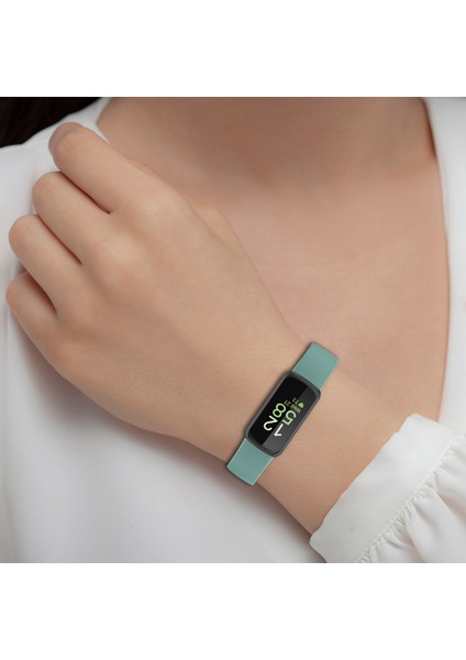 Fit Inspire 3 Siyah Için Silikon Saat Bandı (Yurt Dışından)